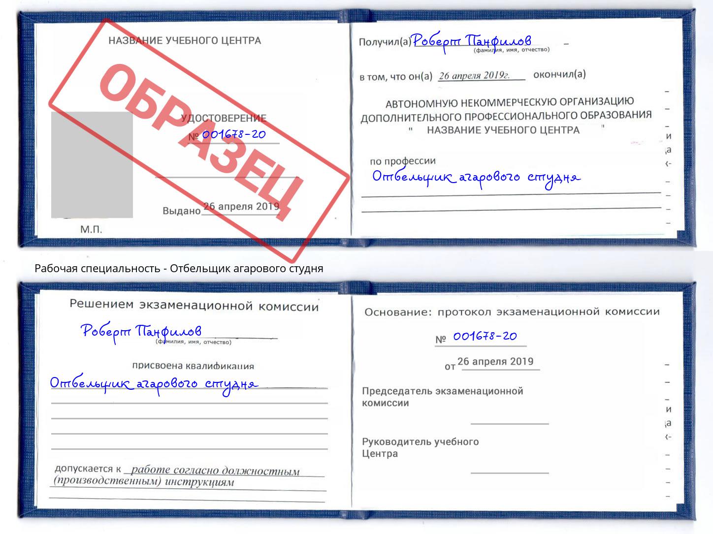Отбельщик агарового студня Пенза